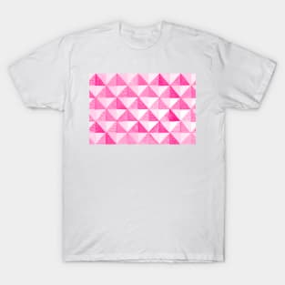 Watercolor quilt - pink T-Shirt